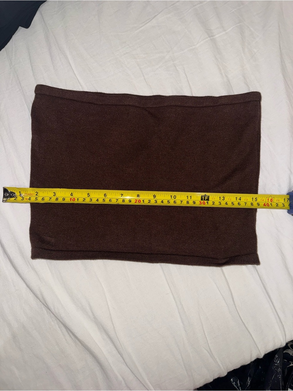 Women’s Brown Knit Tube Skirt